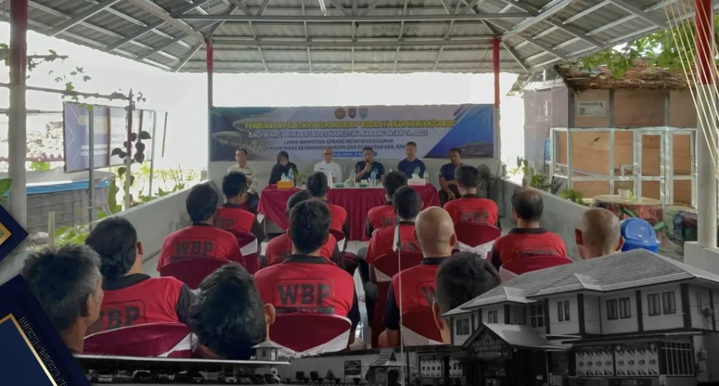 Lapas Narkotika Karang Intan Gandeng Dinas Ketahan Pangan Dan Perikanan Kabupaten Banjar Pelatihan Budidaya Ikan Haruan atau Gabus