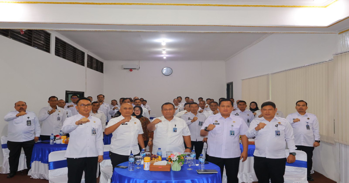 Kalapas Narkotika Karang Intan Hadiri Penguatan UPT oleh Inspektur Wilayah I di Kanwil Pemasyarakatan Kalsel