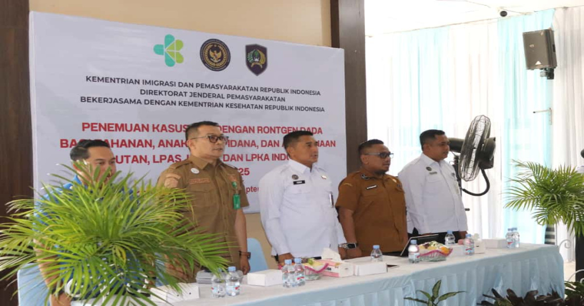 Kalapas Narkotika Karang Intan Membuka Kegiatan Rontgen Dada bagi Narapidana dalam Rangka Deteksi Tuberkulosis (TBC)