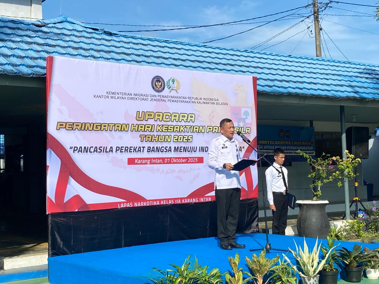 Lapas Narkotika Karang Intan Peringati Hari Kesaktian Pancasila Tahun 2025 dengan Khidmat